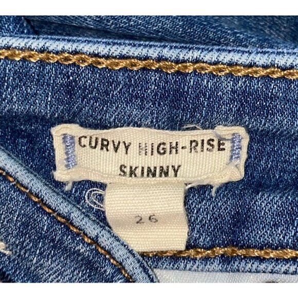 Madewell Curvy High Rise Skinny Jeans Size 26 - Picture 4 of 5